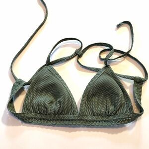 Xhilaration Textured Bikini Top in Olive